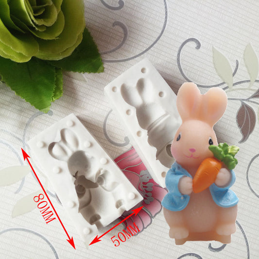 3D rabbit bunny shape Silicone Mould Chocolate Cake