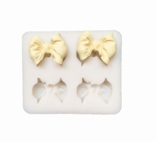 4 hole bow knot silicone mold mould